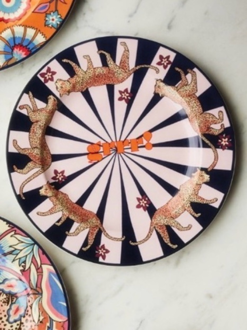 Anthropologie Multicolor Maeve Plates
